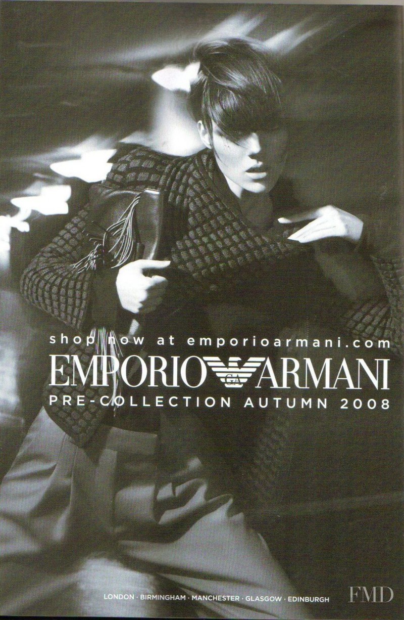 Freja Beha Erichsen featured in  the Emporio Armani advertisement for Pre-Fall 2008