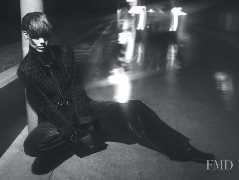 Freja Beha Erichsen featured in  the Emporio Armani advertisement for Autumn/Winter 2008