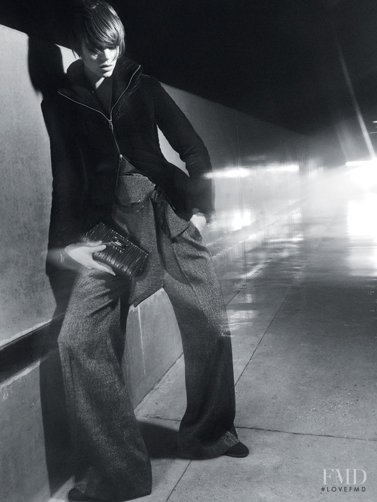 Freja Beha Erichsen featured in  the Emporio Armani advertisement for Autumn/Winter 2008