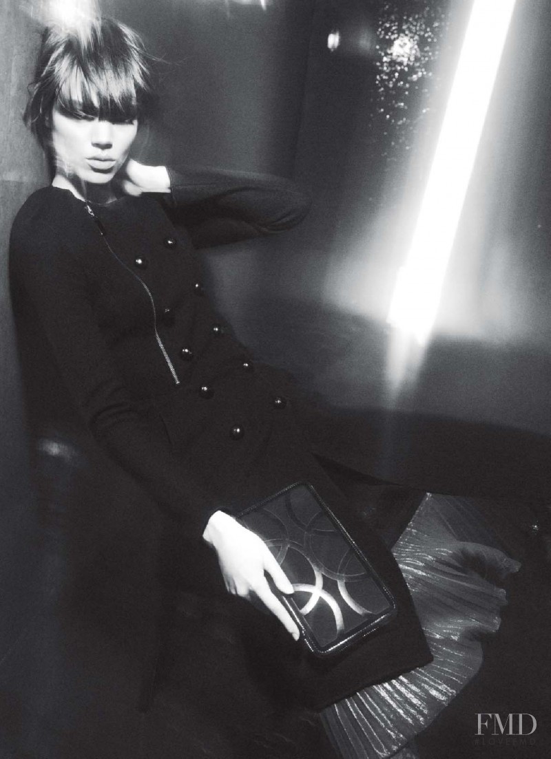 Freja Beha Erichsen featured in  the Emporio Armani advertisement for Autumn/Winter 2008