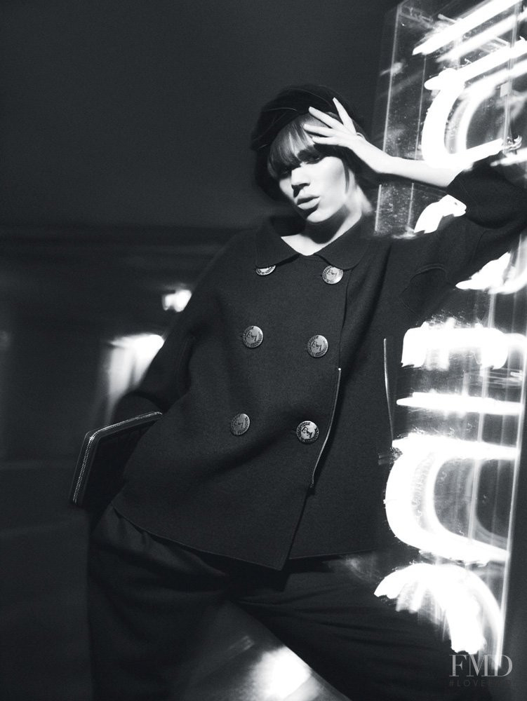 Freja Beha Erichsen featured in  the Emporio Armani advertisement for Autumn/Winter 2008