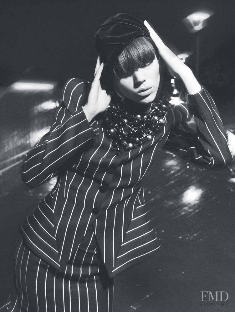 Freja Beha Erichsen featured in  the Emporio Armani advertisement for Autumn/Winter 2008