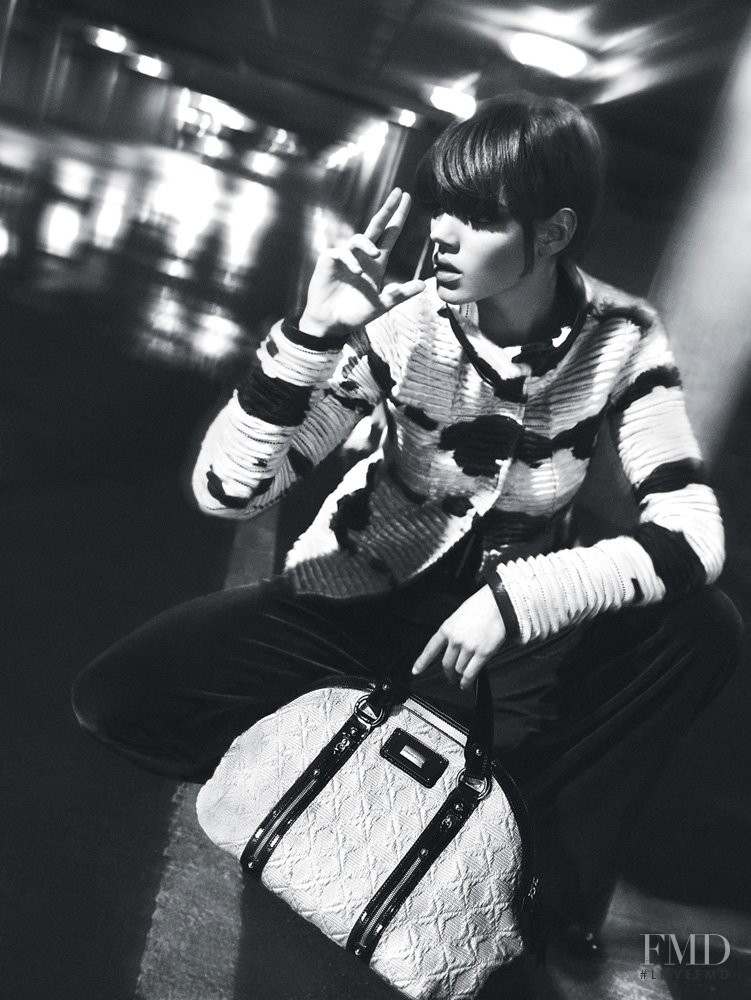 Freja Beha Erichsen featured in  the Emporio Armani advertisement for Autumn/Winter 2008