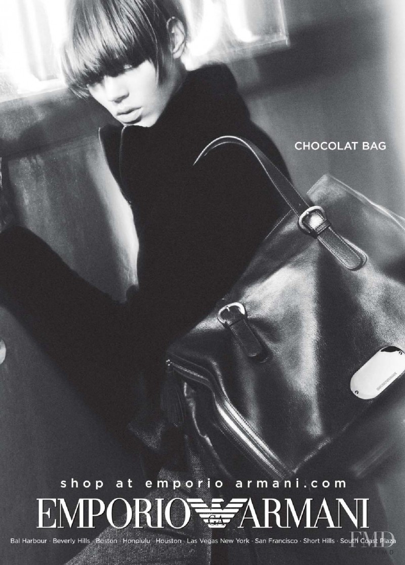 Freja Beha Erichsen featured in  the Emporio Armani advertisement for Autumn/Winter 2008