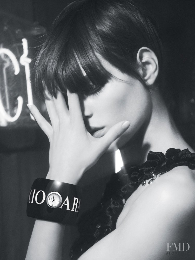 Freja Beha Erichsen featured in  the Emporio Armani Watches advertisement for Autumn/Winter 2008