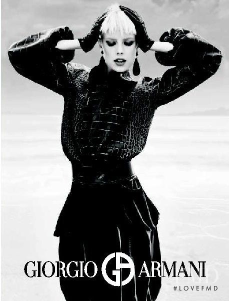 Agyness Deyn featured in  the Giorgio Armani advertisement for Autumn/Winter 2007