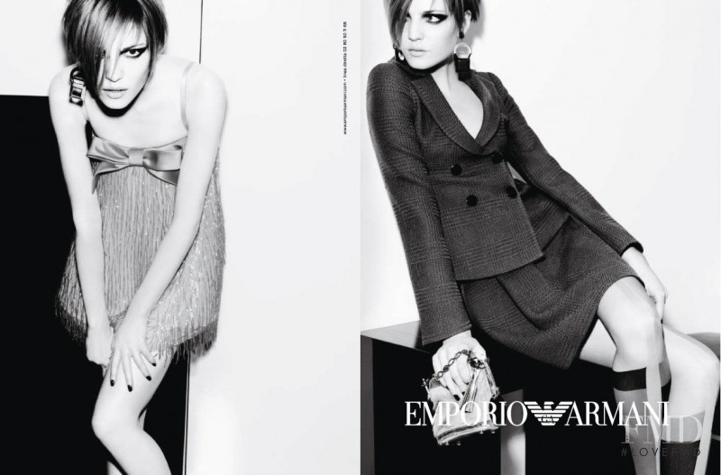 Barbara Berger featured in  the Emporio Armani advertisement for Autumn/Winter 2007