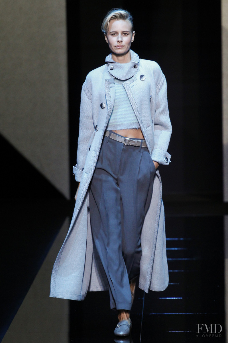 Phenelope Wulff featured in  the Giorgio Armani fashion show for Autumn/Winter 2017