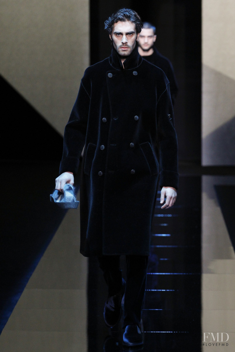 Benjamin Mahieux featured in  the Giorgio Armani fashion show for Autumn/Winter 2017