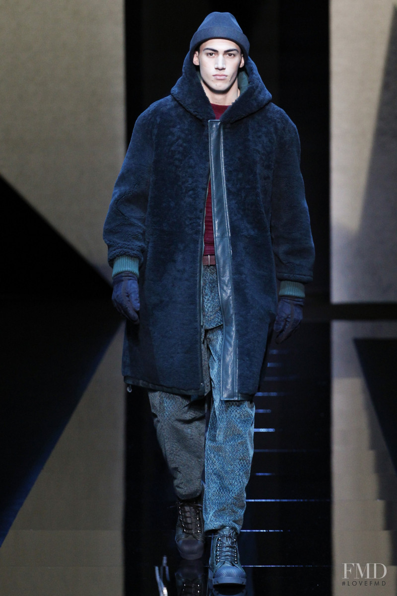 Alessio Pozzi featured in  the Giorgio Armani fashion show for Autumn/Winter 2017