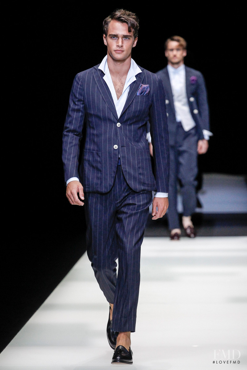 Pepe Barroso featured in  the Giorgio Armani fashion show for Spring/Summer 2018