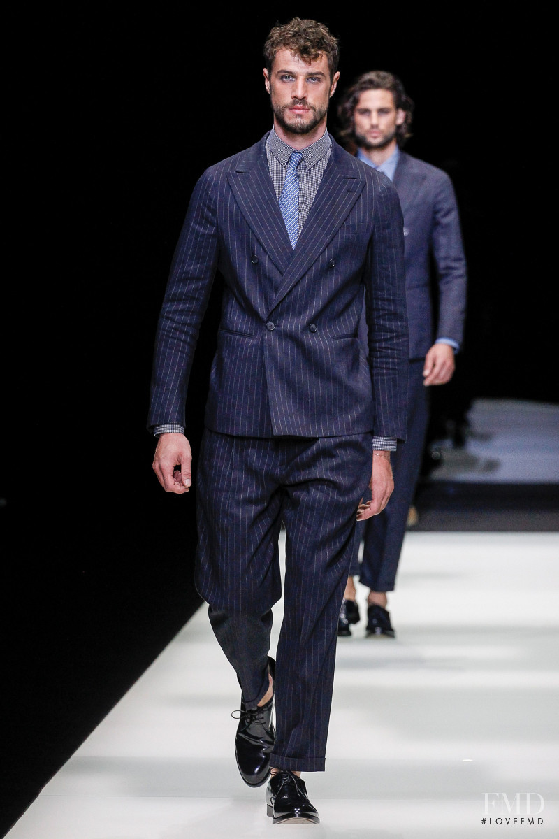 Andy Walters featured in  the Giorgio Armani fashion show for Spring/Summer 2018