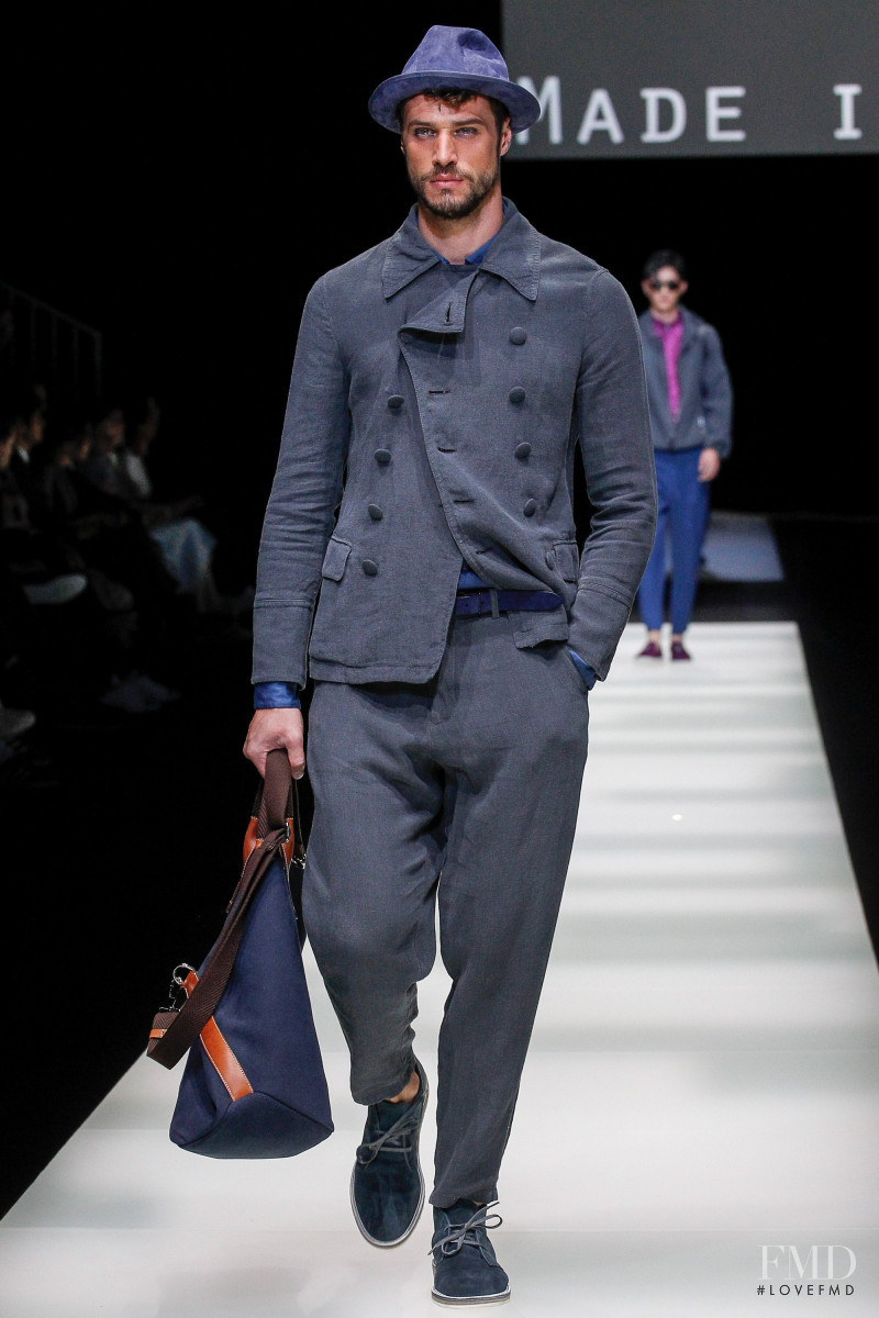 Andy Walters featured in  the Giorgio Armani fashion show for Spring/Summer 2018