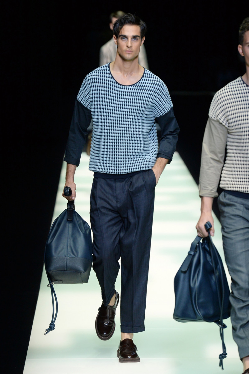 Jeff Zimbris featured in  the Giorgio Armani fashion show for Spring/Summer 2018