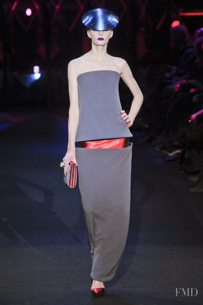 Sigrid Agren featured in  the Armani Prive fashion show for Spring/Summer 2011