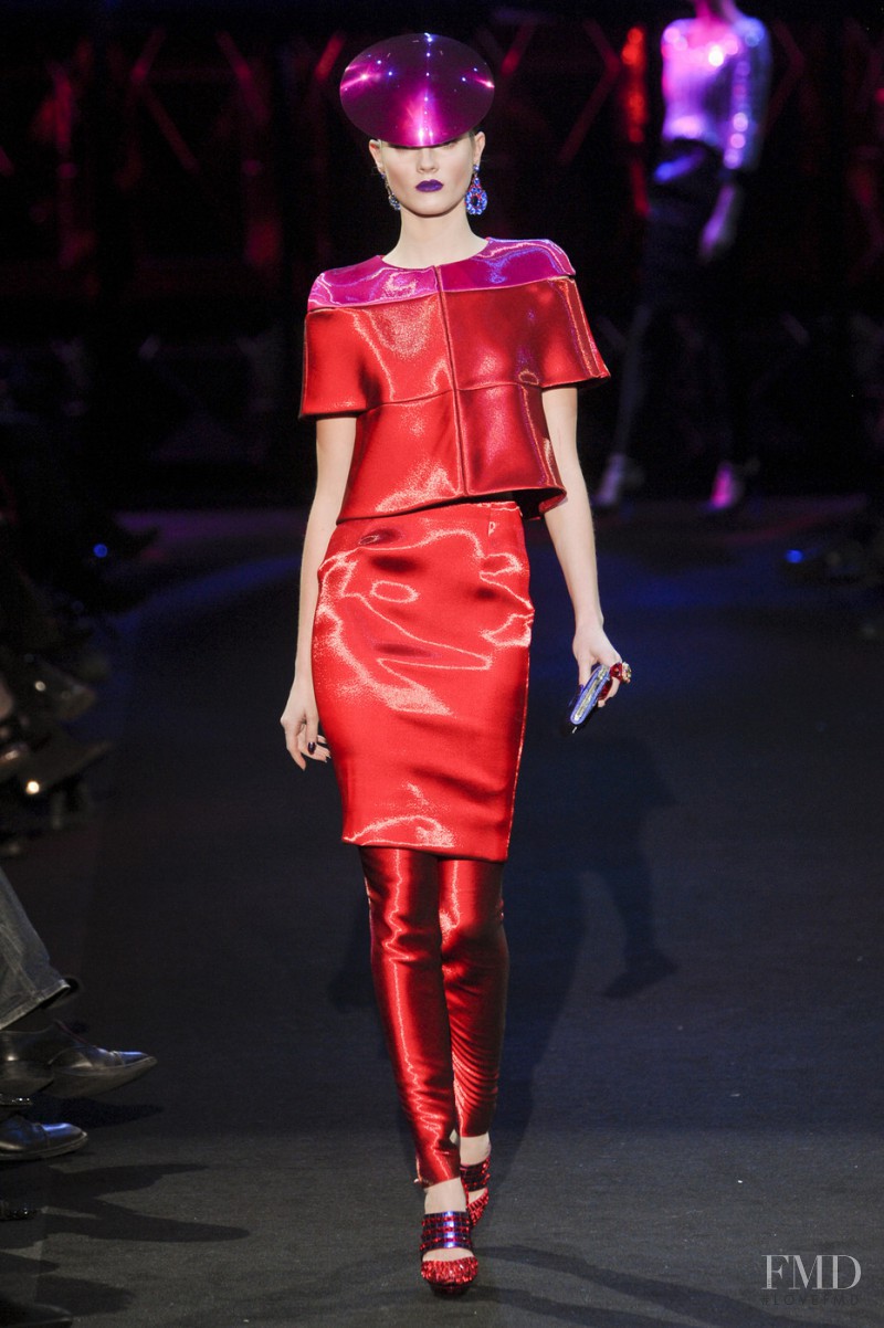 Monika Jagaciak featured in  the Armani Prive fashion show for Spring/Summer 2011