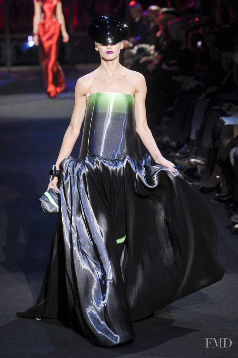 Karmen Pedaru featured in  the Armani Prive fashion show for Spring/Summer 2011