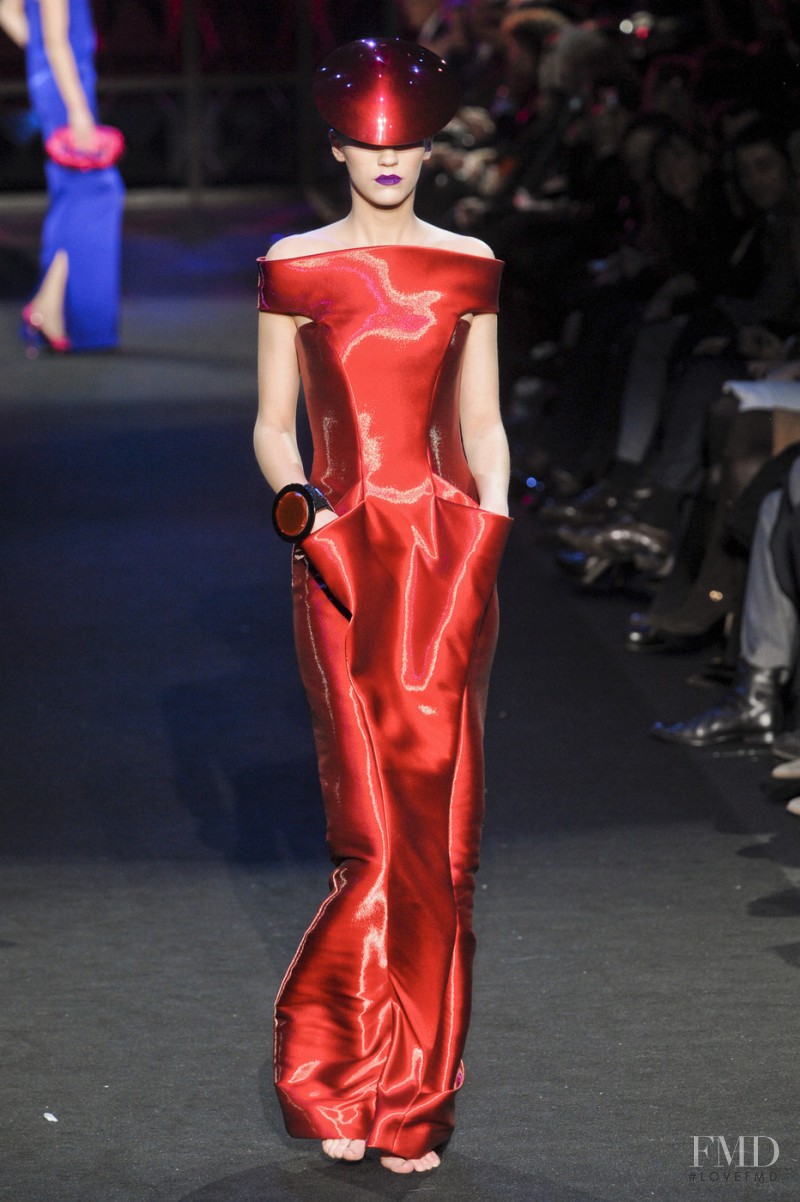 Samantha Gradoville featured in  the Armani Prive fashion show for Spring/Summer 2011