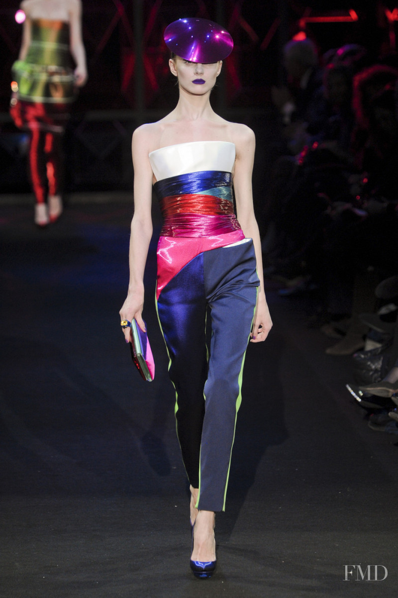 Olga Sherer featured in  the Armani Prive fashion show for Spring/Summer 2011
