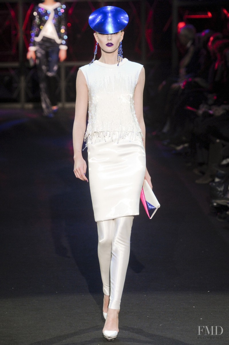 Frida Gustavsson featured in  the Armani Prive fashion show for Spring/Summer 2011