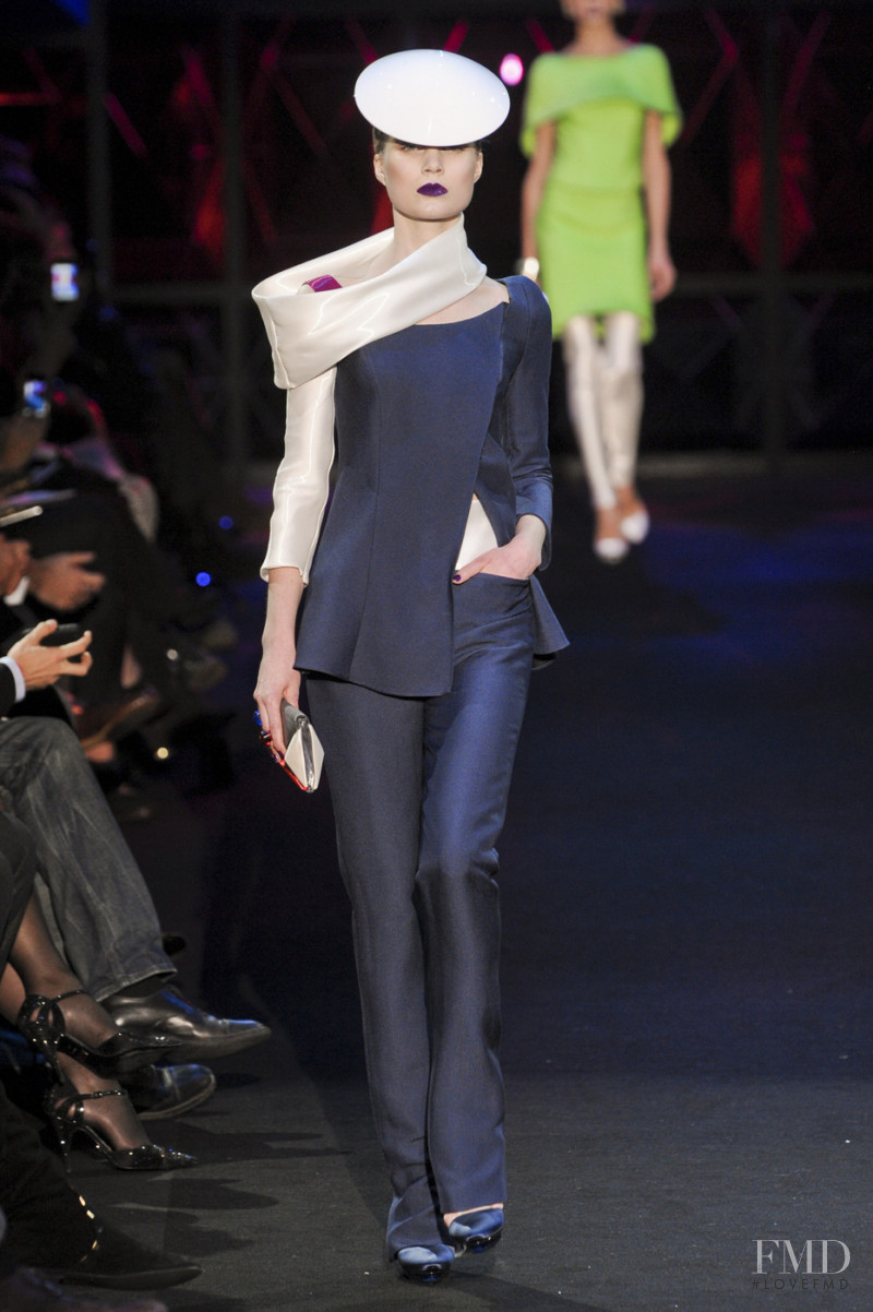 Elsa Sylvan featured in  the Armani Prive fashion show for Spring/Summer 2011