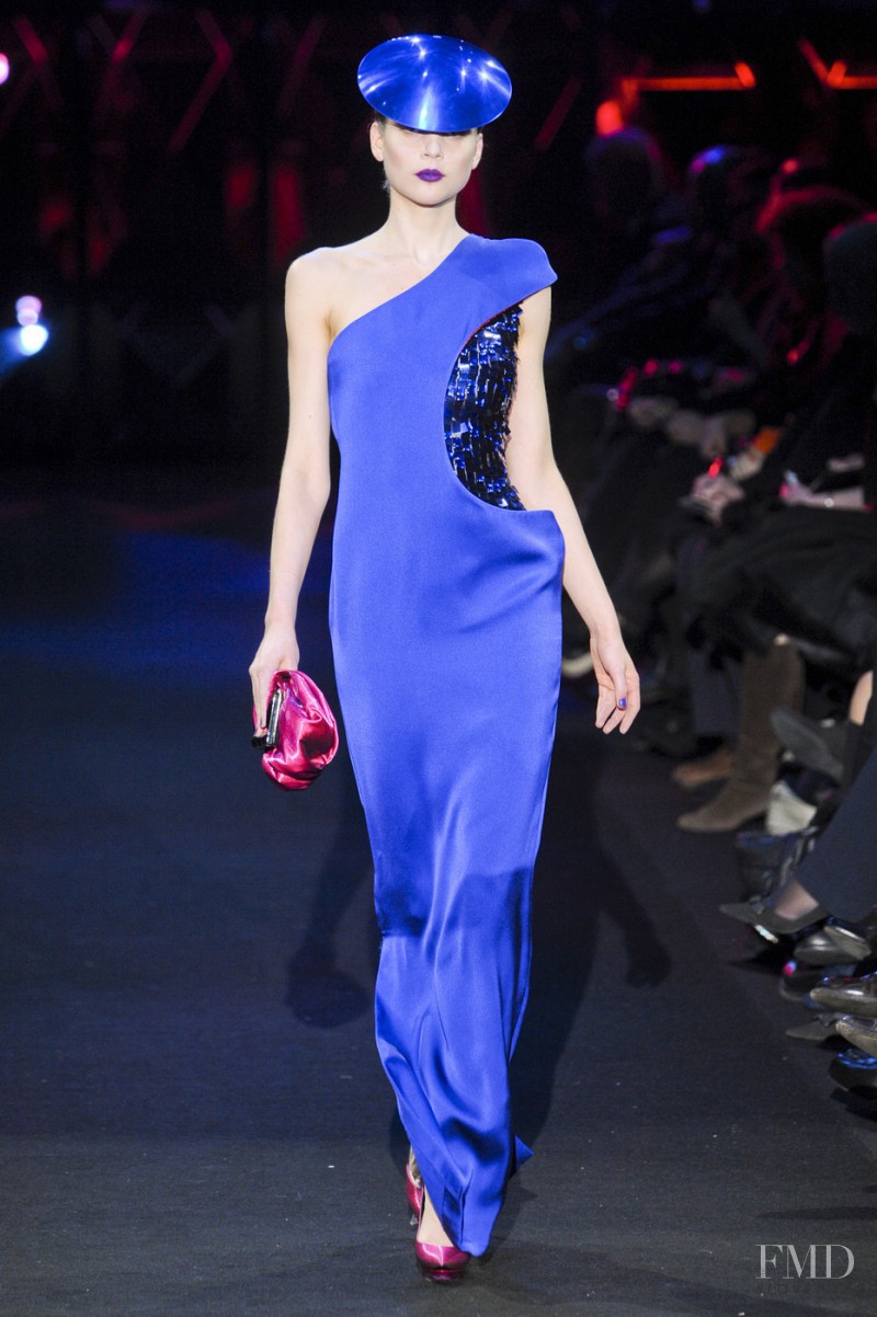 Kim Noorda featured in  the Armani Prive fashion show for Spring/Summer 2011