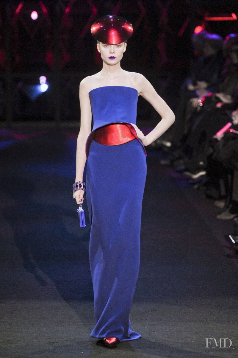 Siri Tollerod featured in  the Armani Prive fashion show for Spring/Summer 2011