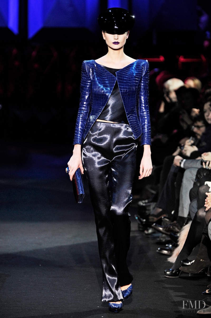 Agnese Zogla featured in  the Armani Prive fashion show for Spring/Summer 2011