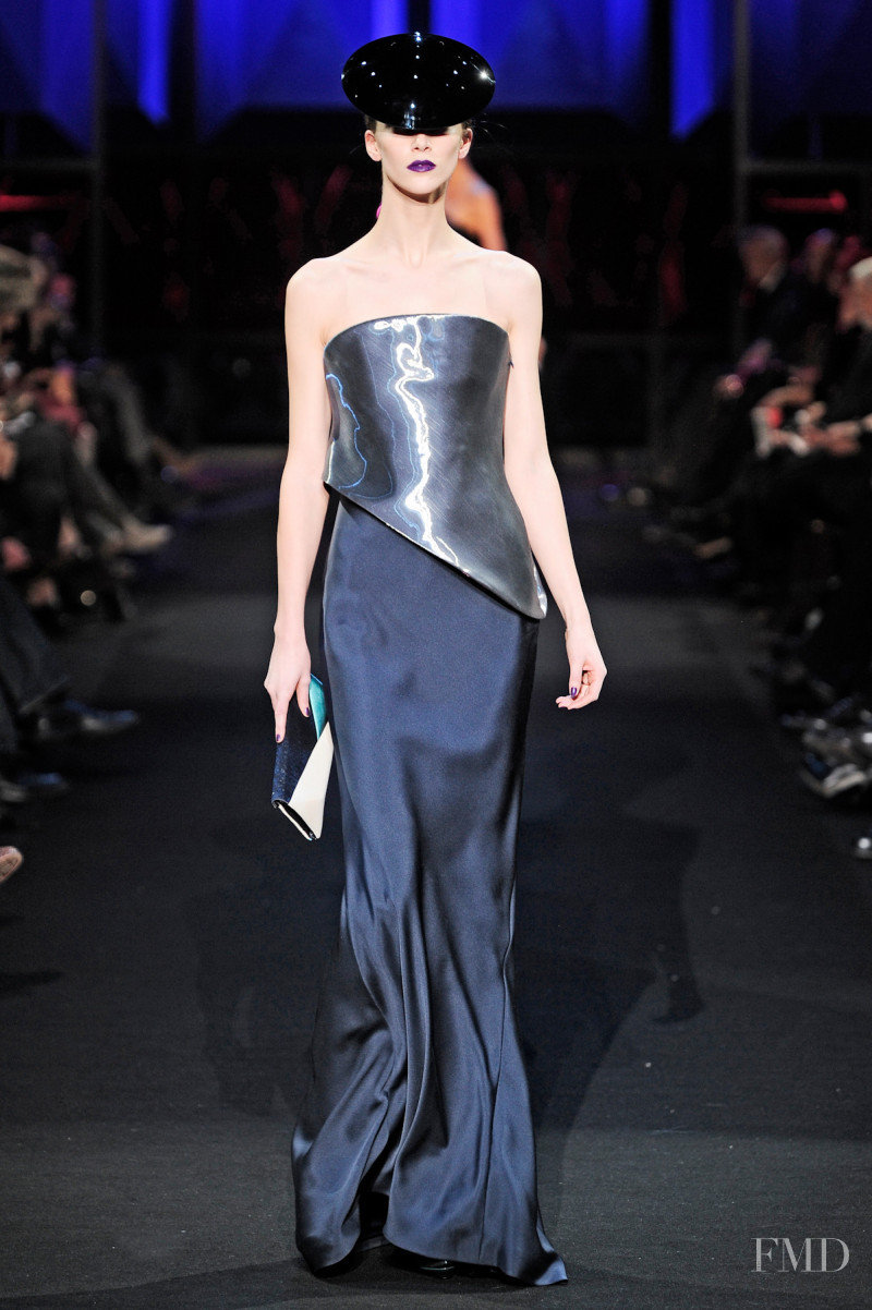 Alana Zimmer featured in  the Armani Prive fashion show for Spring/Summer 2011
