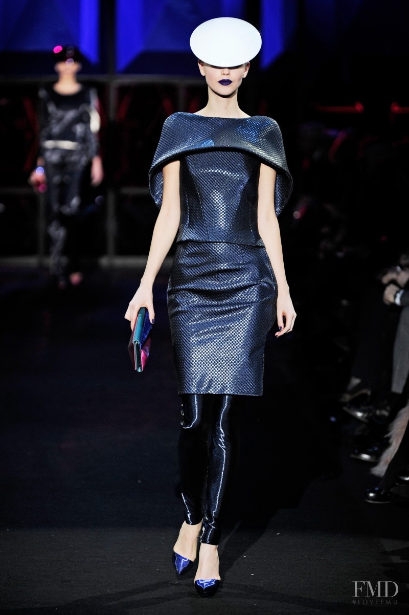 Julia Johansen featured in  the Armani Prive fashion show for Spring/Summer 2011