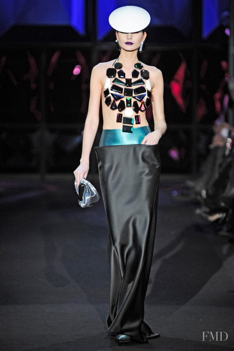 Agnese Zogla featured in  the Armani Prive fashion show for Spring/Summer 2011