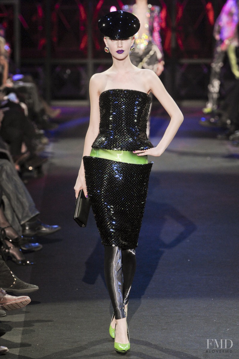 Julia Johansen featured in  the Armani Prive fashion show for Spring/Summer 2011