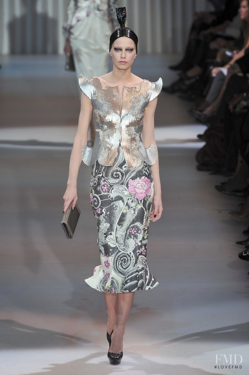 Milana Keller featured in  the Armani Prive fashion show for Spring/Summer 2009