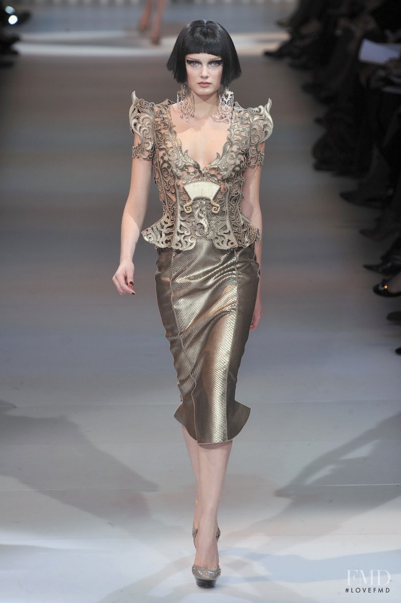 Lily Donaldson featured in  the Armani Prive fashion show for Spring/Summer 2009