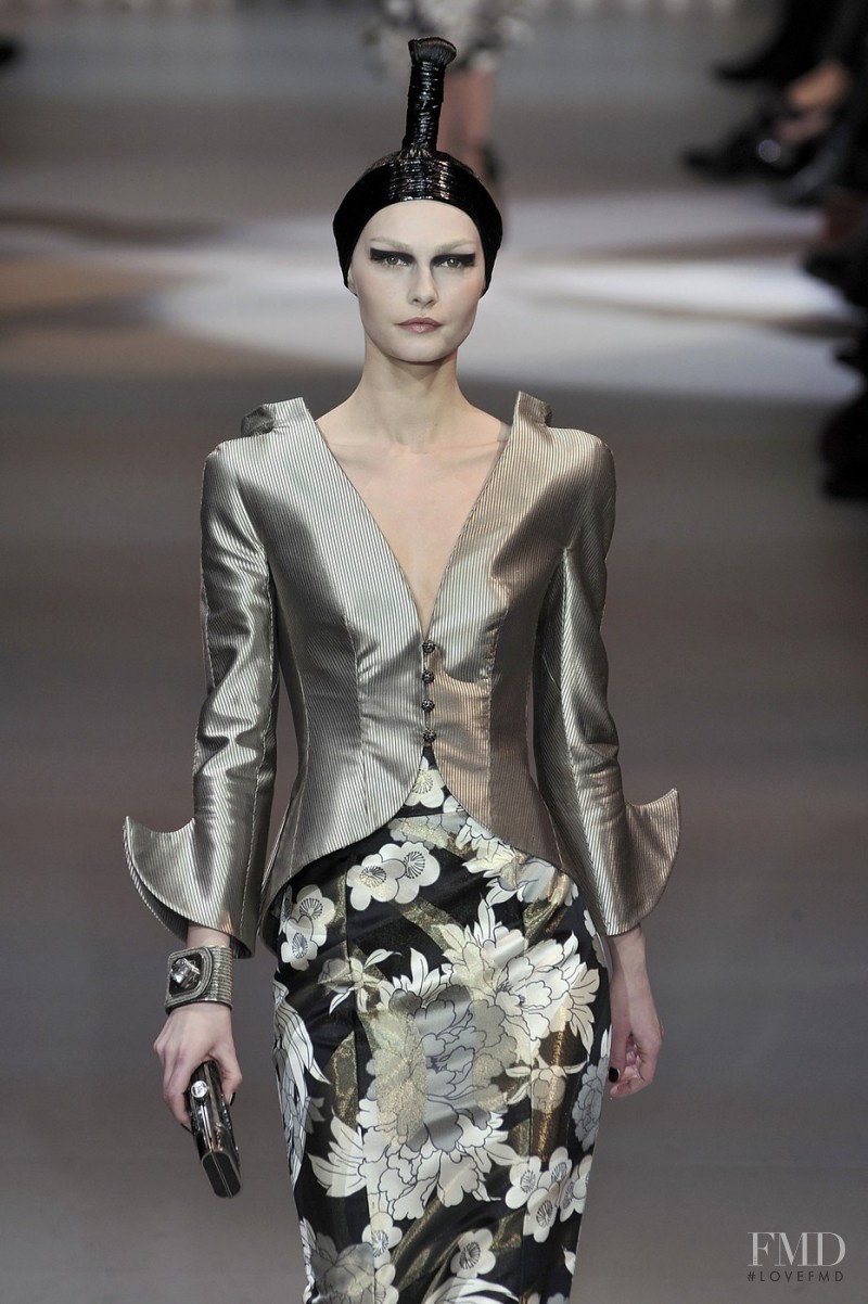 Tatyana Usova featured in  the Armani Prive fashion show for Spring/Summer 2009