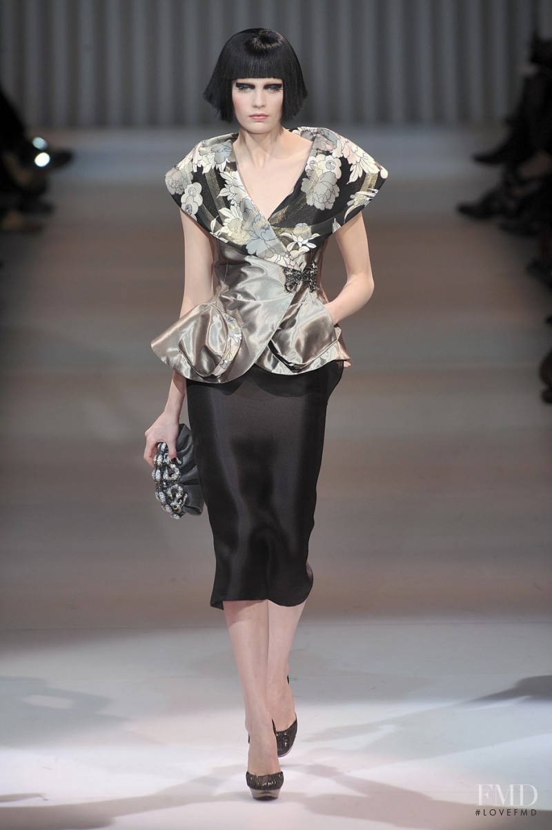 Heidi Mount featured in  the Armani Prive fashion show for Spring/Summer 2009