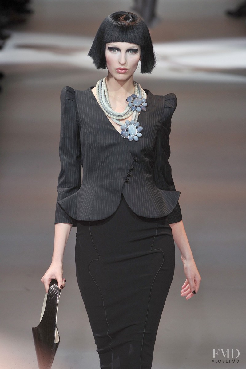 Georgina Stojiljkovic featured in  the Armani Prive fashion show for Spring/Summer 2009