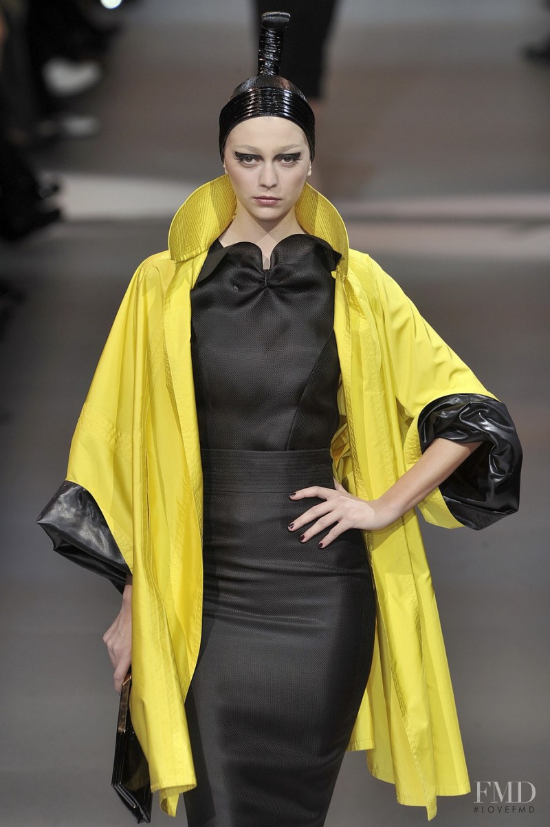 Morgane Dubled featured in  the Armani Prive fashion show for Spring/Summer 2009