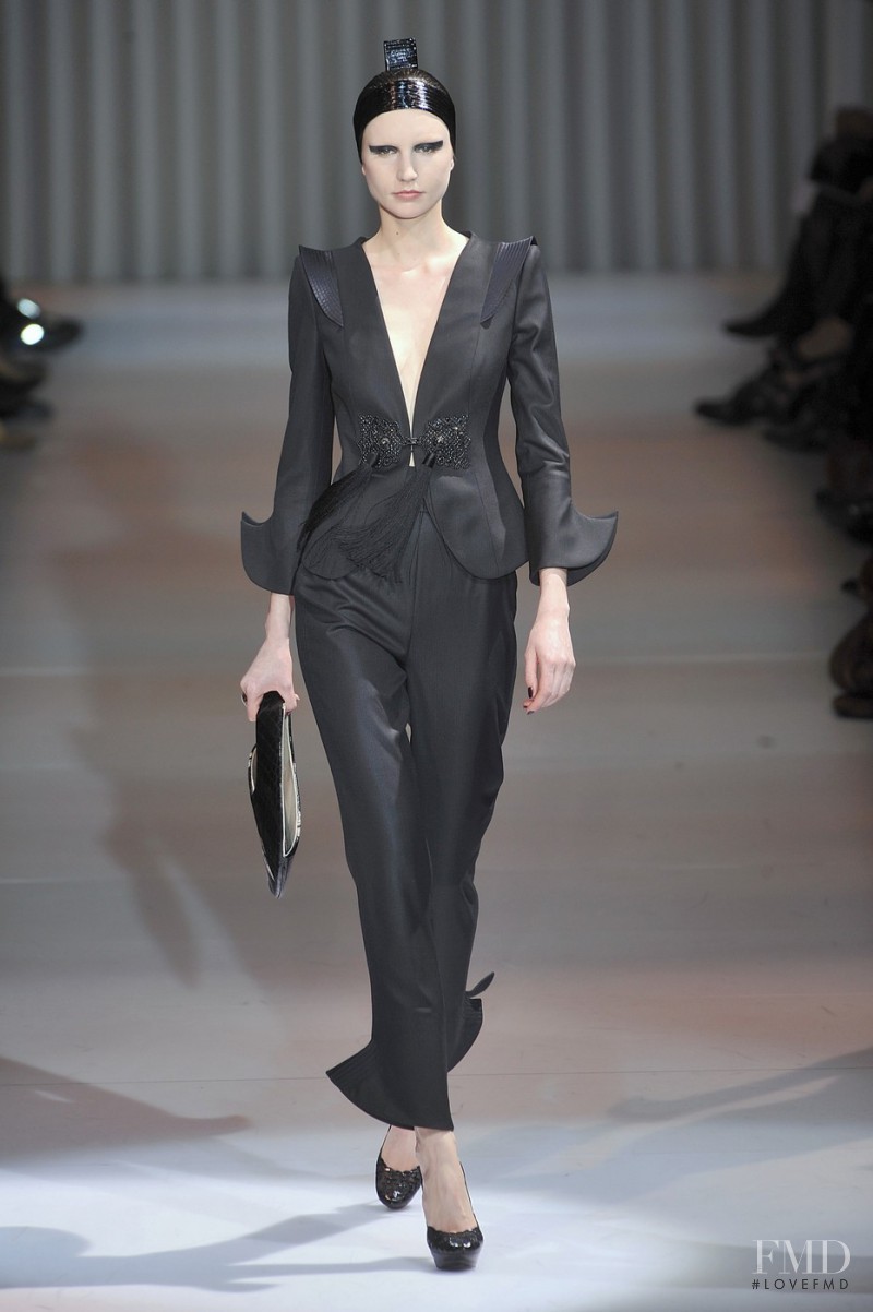 Agnese Zogla featured in  the Armani Prive fashion show for Spring/Summer 2009