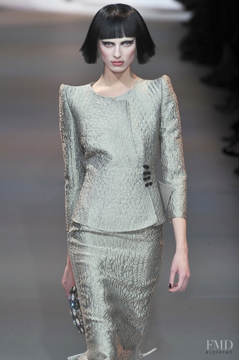 Olga Sherer featured in  the Armani Prive fashion show for Spring/Summer 2009