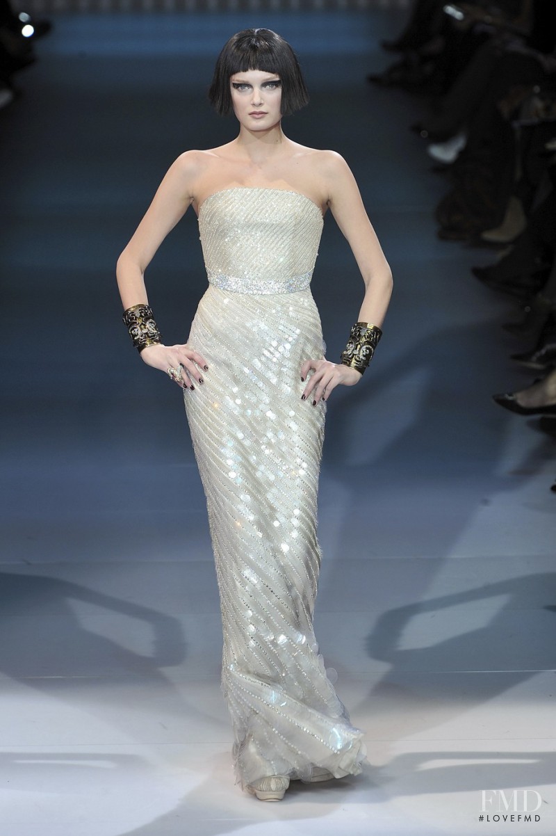 Lily Donaldson featured in  the Armani Prive fashion show for Spring/Summer 2009
