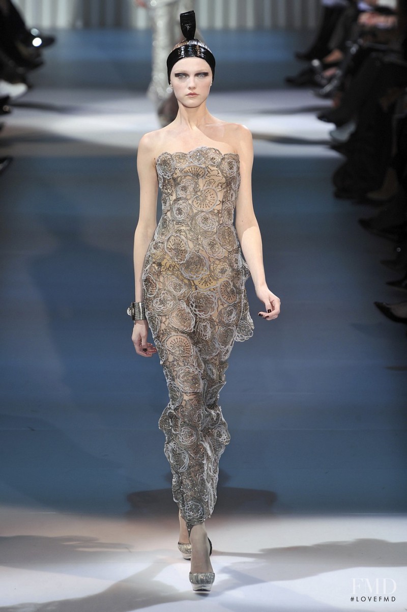 Vlada Roslyakova featured in  the Armani Prive fashion show for Spring/Summer 2009