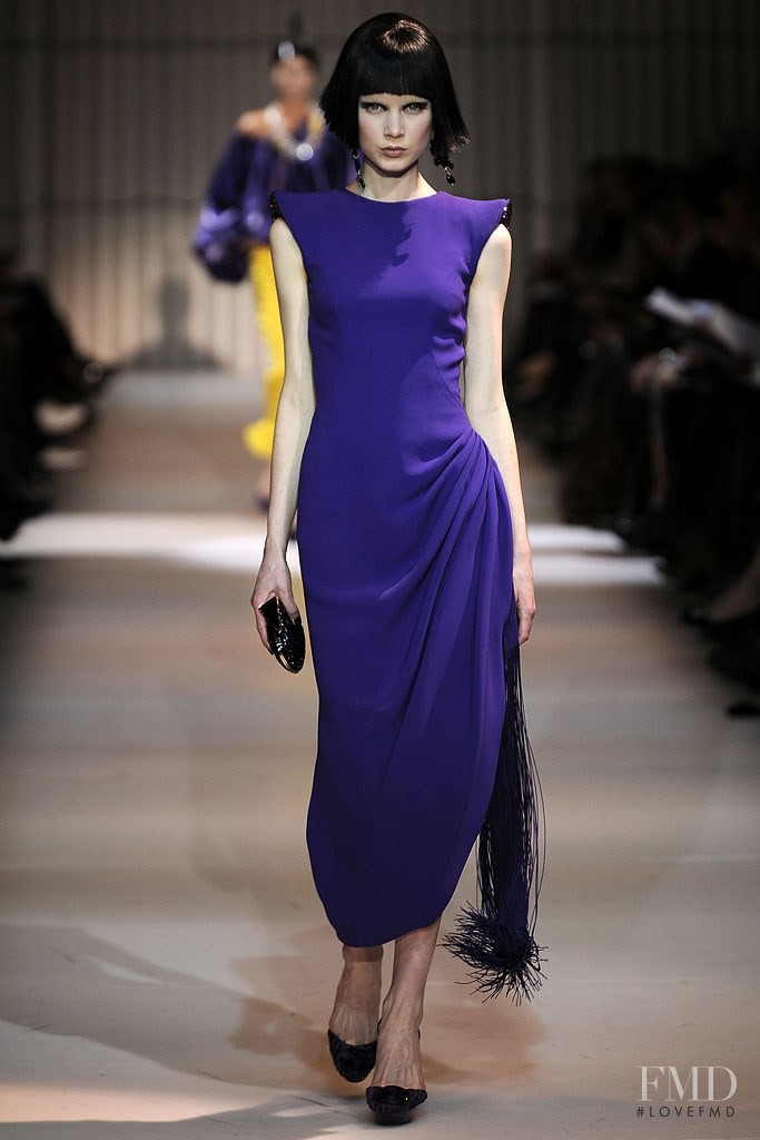 Elsa Sylvan featured in  the Armani Prive fashion show for Spring/Summer 2009