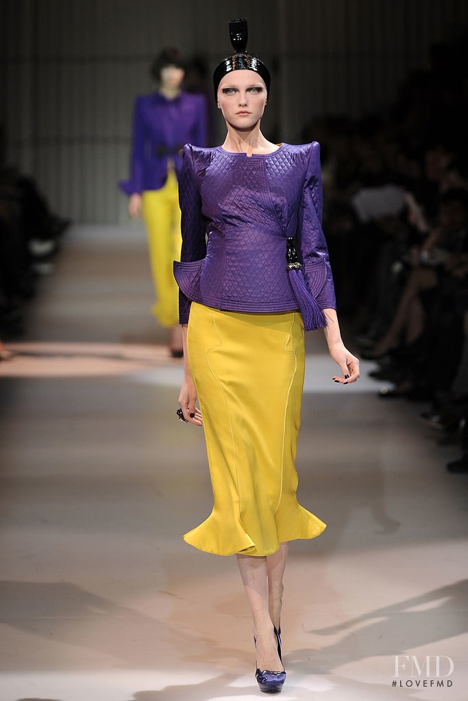 Vlada Roslyakova featured in  the Armani Prive fashion show for Spring/Summer 2009