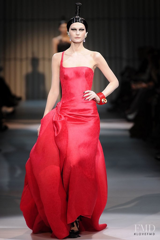 Tatyana Usova featured in  the Armani Prive fashion show for Spring/Summer 2009