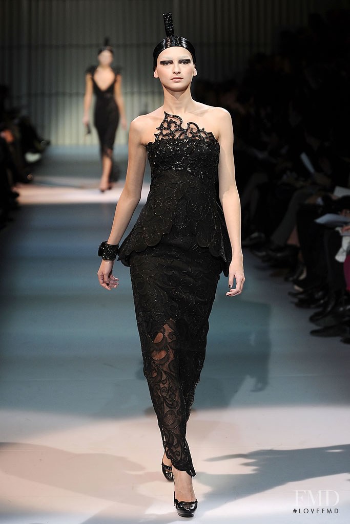 Bruna Tenório featured in  the Armani Prive fashion show for Spring/Summer 2009