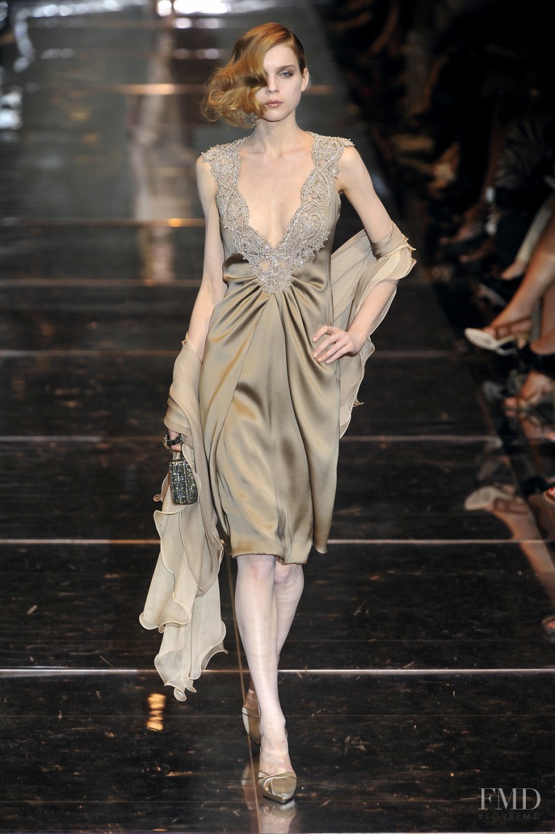 Kim Noorda featured in  the Armani Prive fashion show for Autumn/Winter 2008