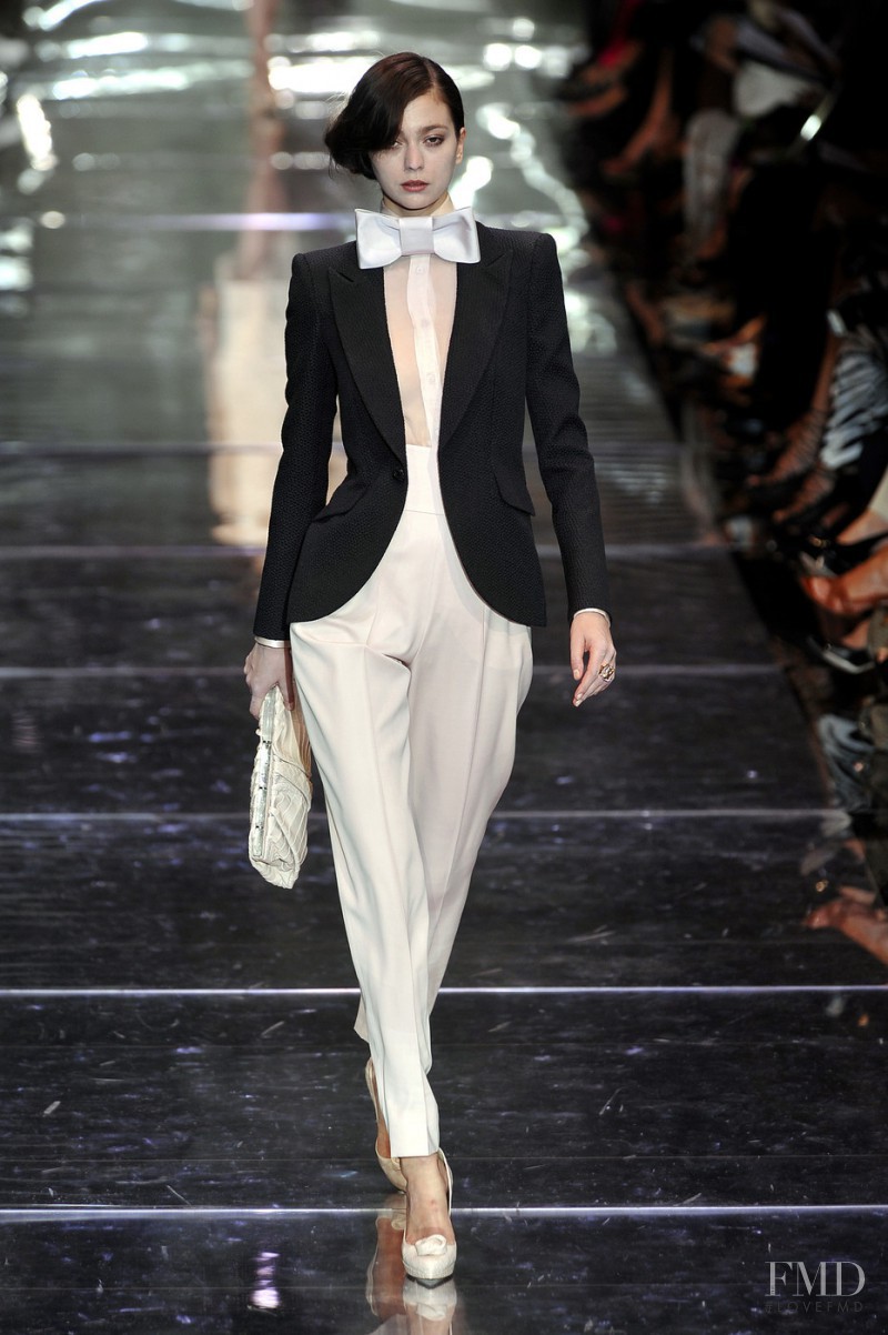 Morgane Dubled featured in  the Armani Prive fashion show for Autumn/Winter 2008