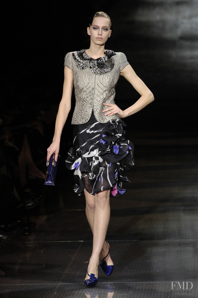Milana Keller featured in  the Armani Prive fashion show for Spring/Summer 2008