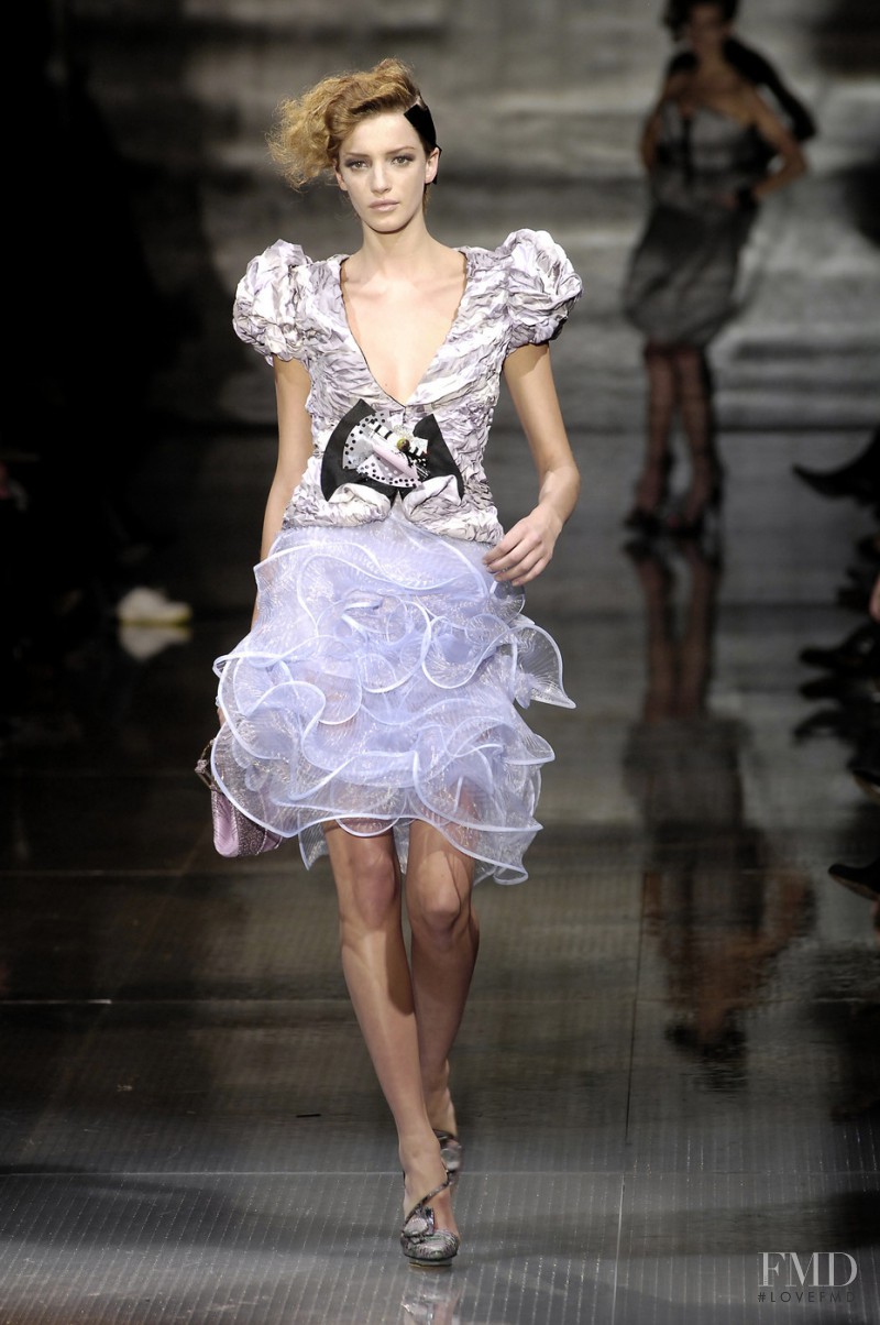 Milagros Schmoll featured in  the Armani Prive fashion show for Spring/Summer 2008